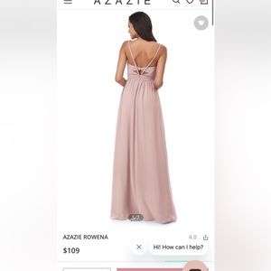 Azazie Dusty Rose Bridesmaid Dress